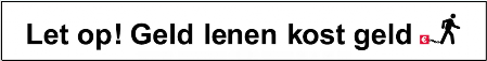 geld lenen kost geld